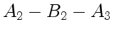 $ A_2 - B_2 - A_3$